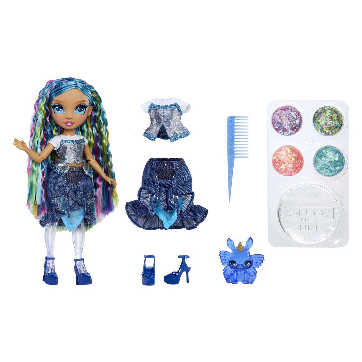 MGA Entertainment Rainbow high modepop met slijm - skyler
