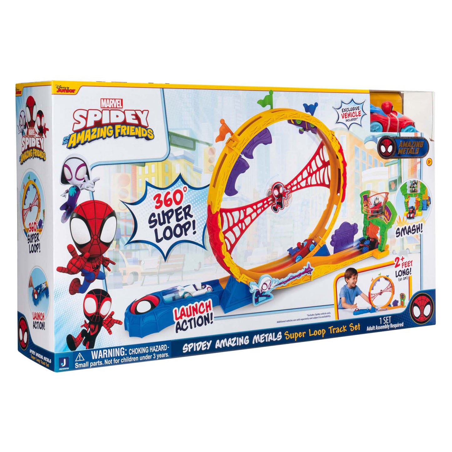 Jazwares Spidey amazing metalen super loop racebaan