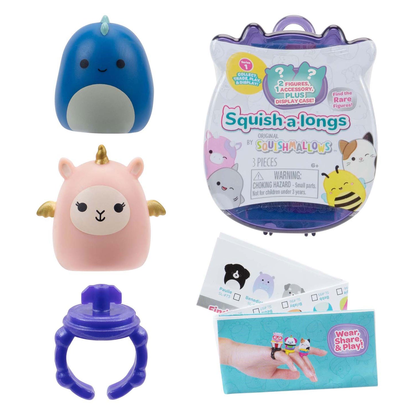 Jazwares Squishmallows squish-a-longs verrassing speelfiguur