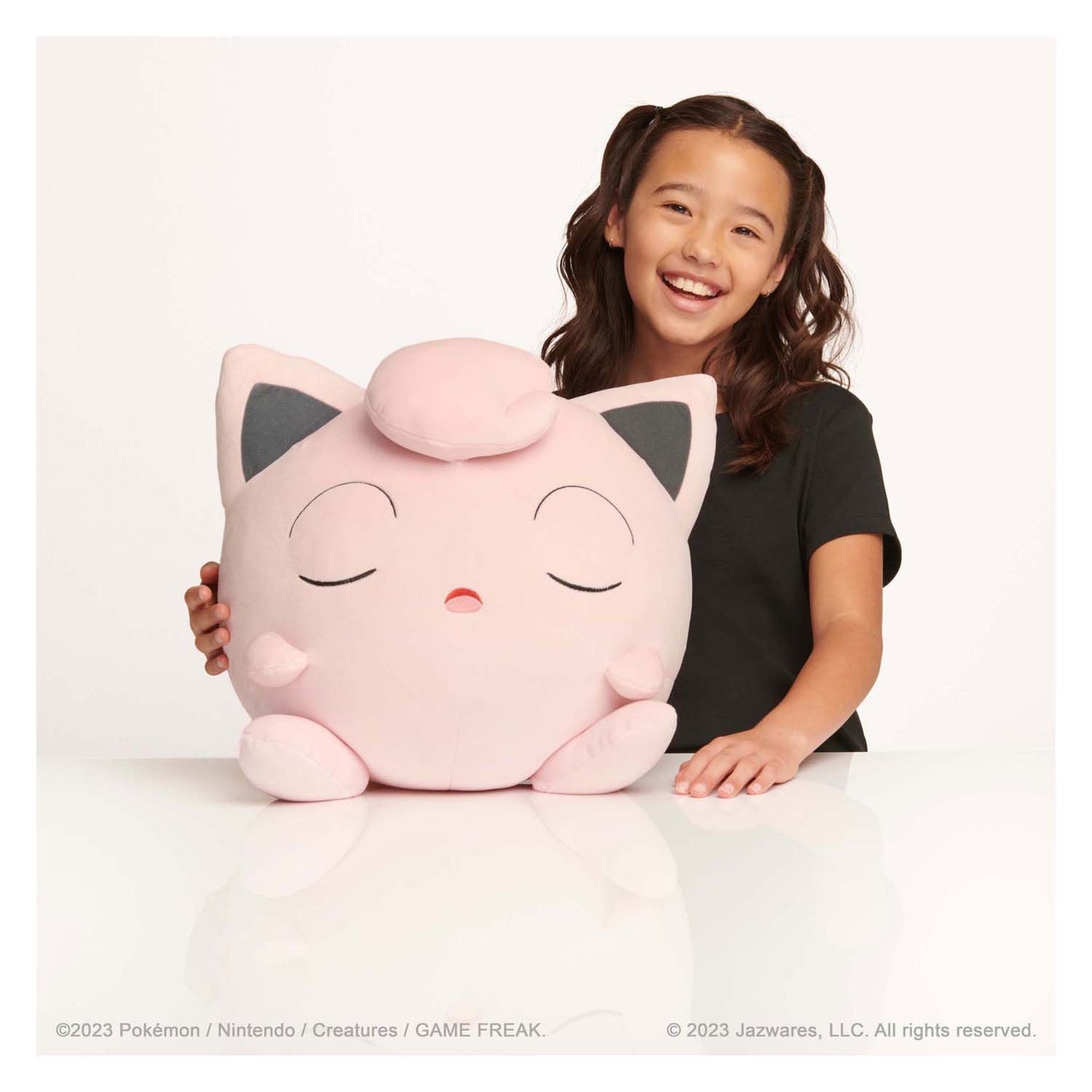 Jazwares Pokémon slapende knuffel pluche jigglypuff, 45cm