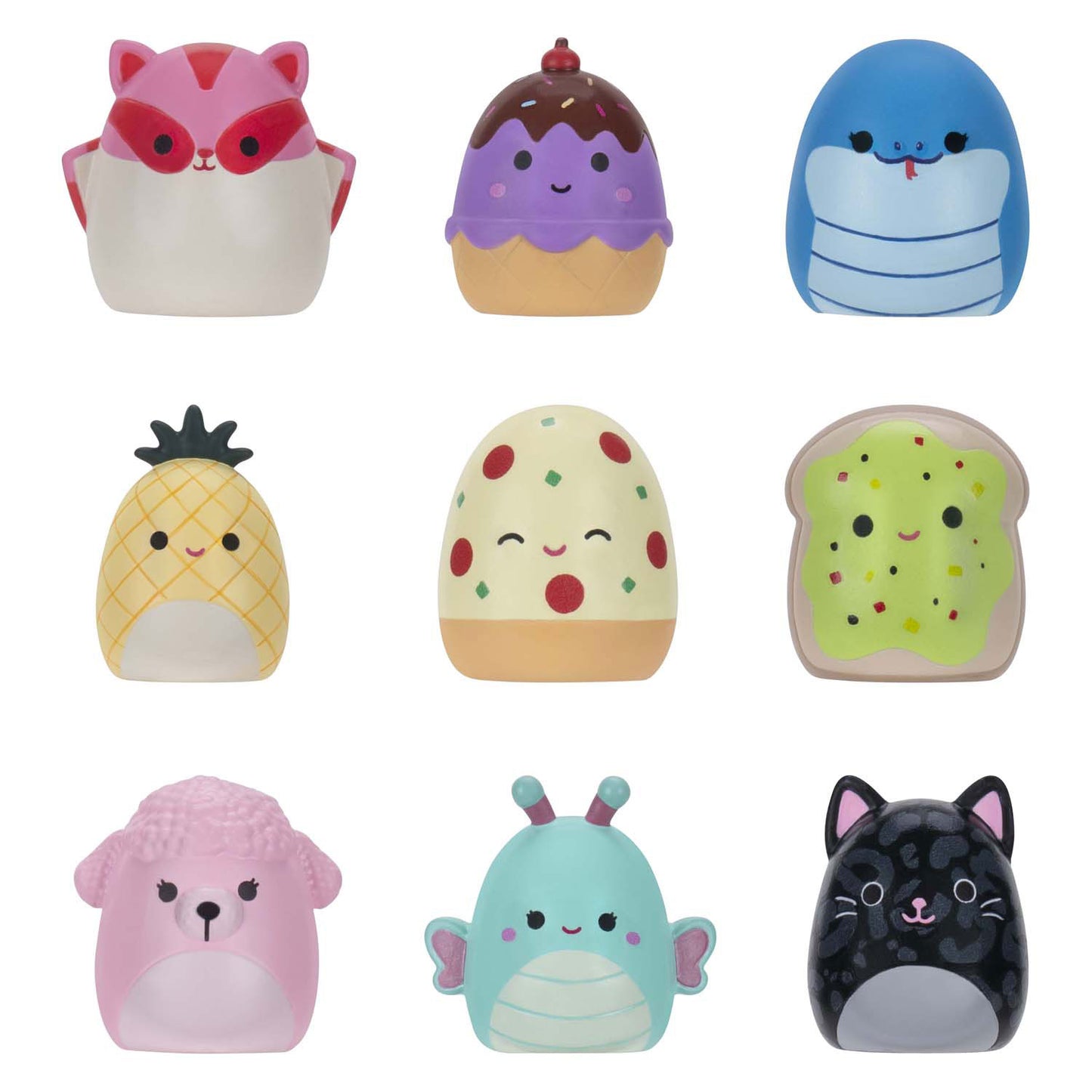 Jazwares Squishalongs sleutelhanger clips assorti.