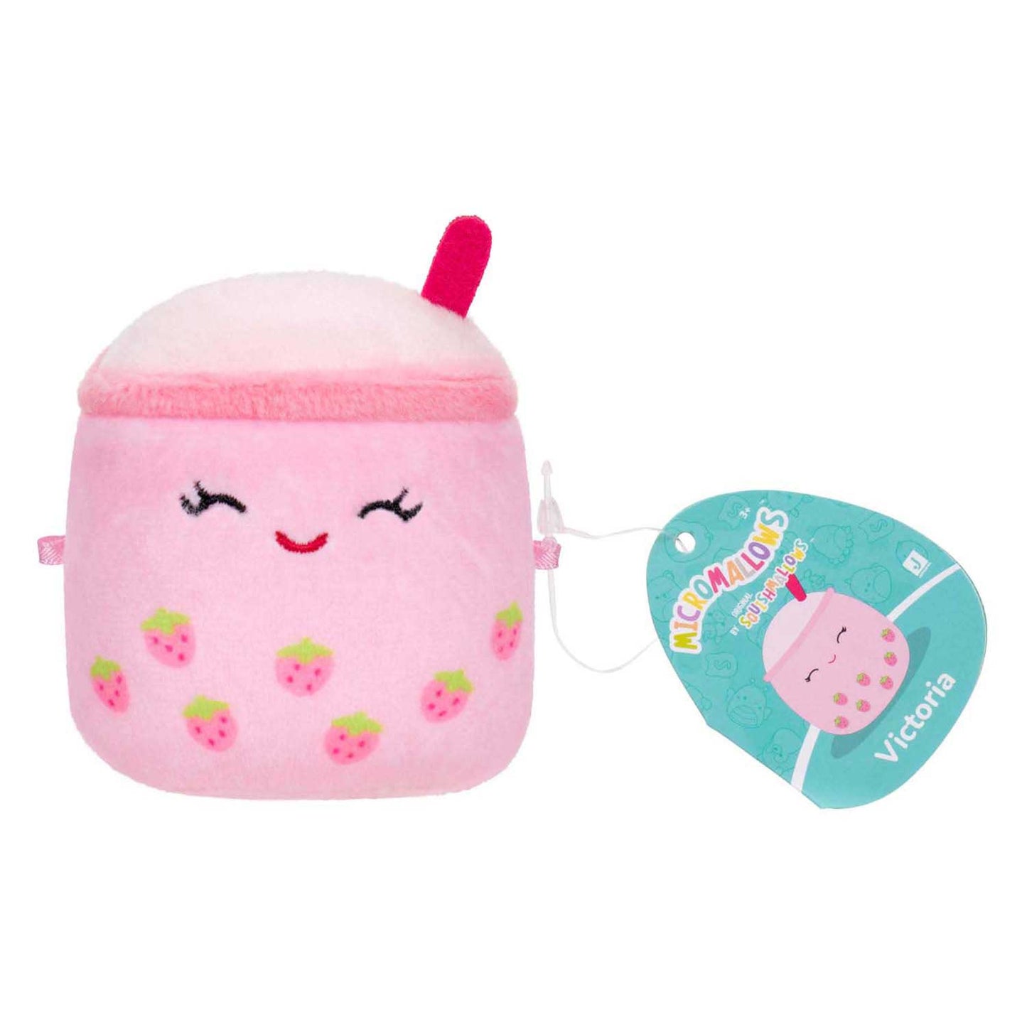 Jazwares Squishmallows knuffel pluche - micromallows mony, tristan, victoria - 3dlg.