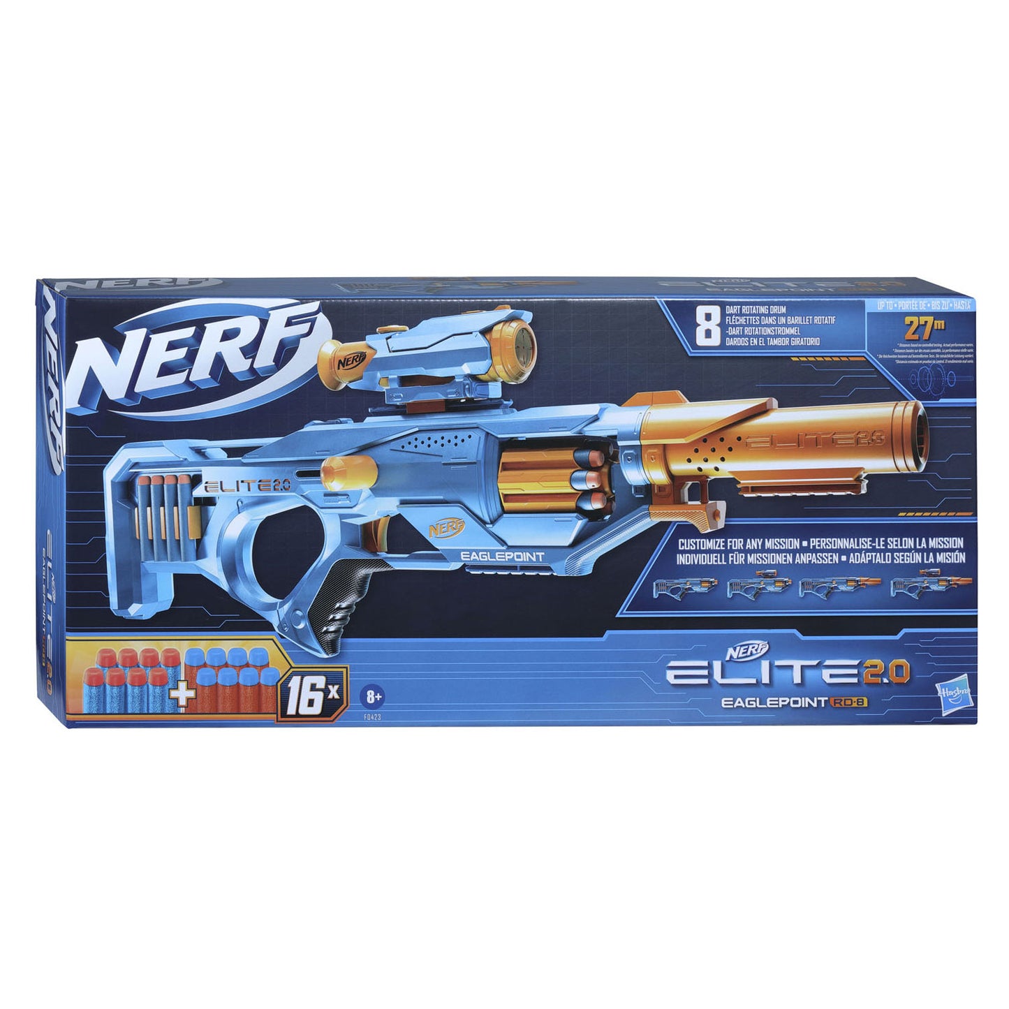 NERF elite 2.0 rd 8 eaglepoint blaster