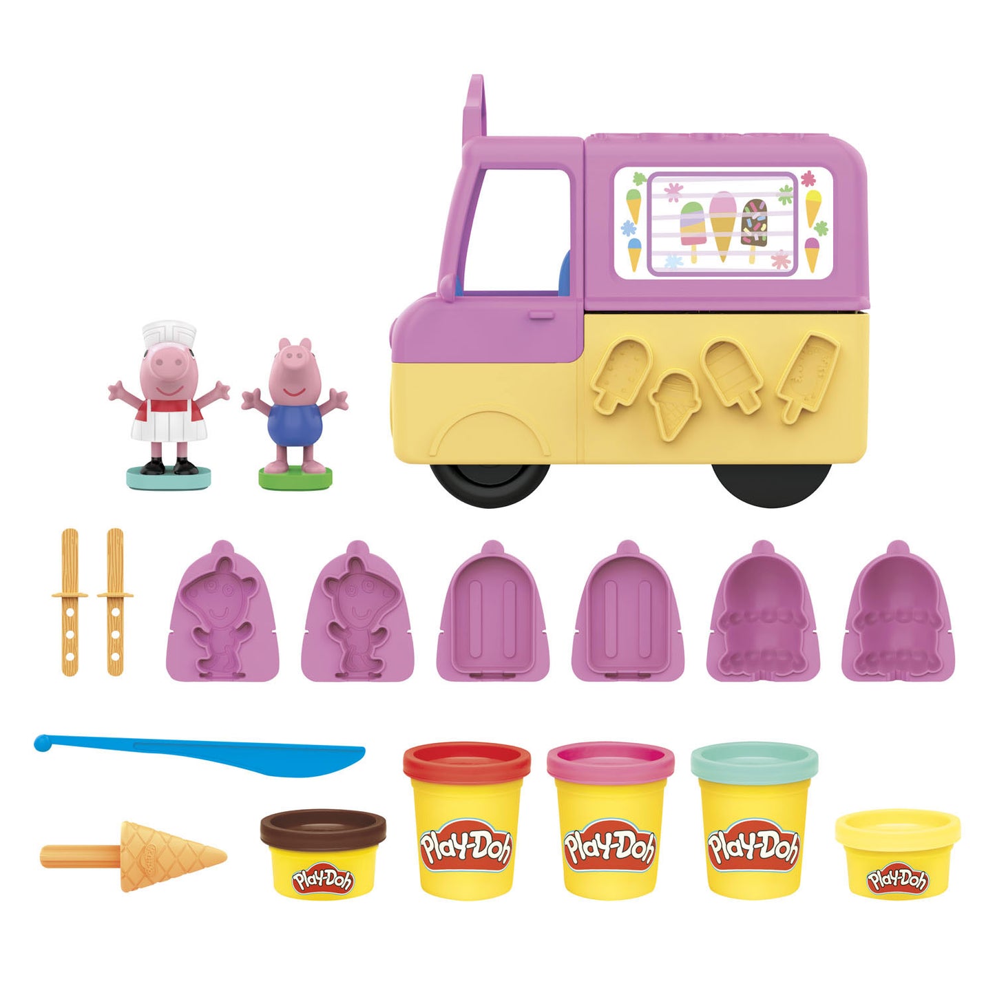 Hasbro Play-doh peppas ijsjes - klei speelset