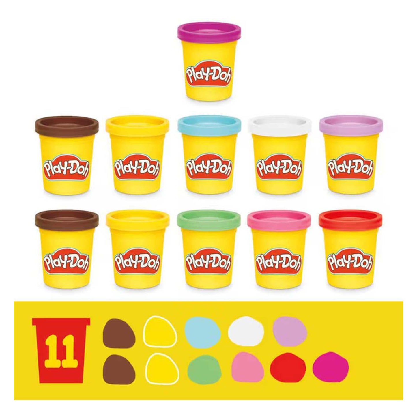 Play-Doh laagjestaart - 11 kleipotjes