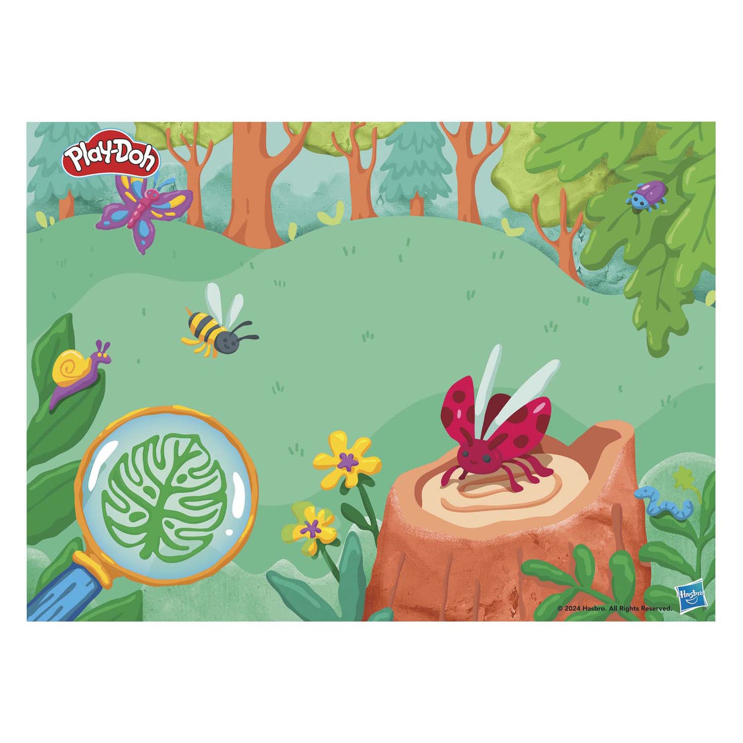 Play-Doh microscoop met licht - 5 kleipotjes