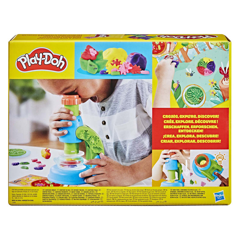 Play-Doh microscoop met licht - 5 kleipotjes
