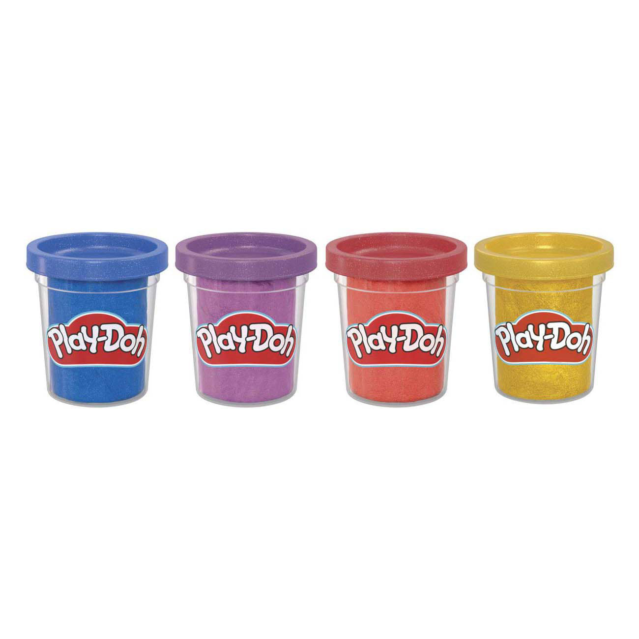 Play-Doh metallic glans - 4 kleipotjes