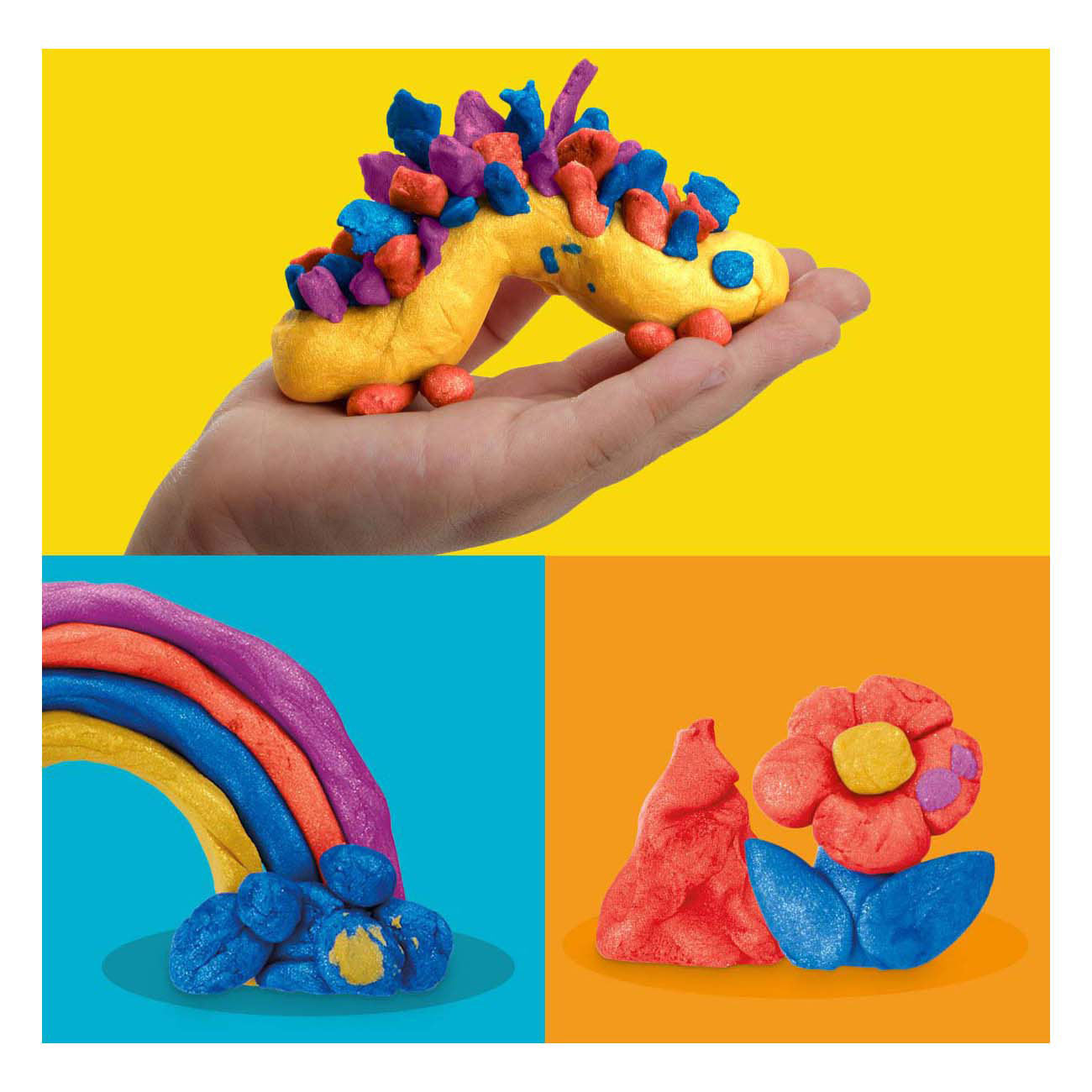 Play-Doh metallic glans - 4 kleipotjes