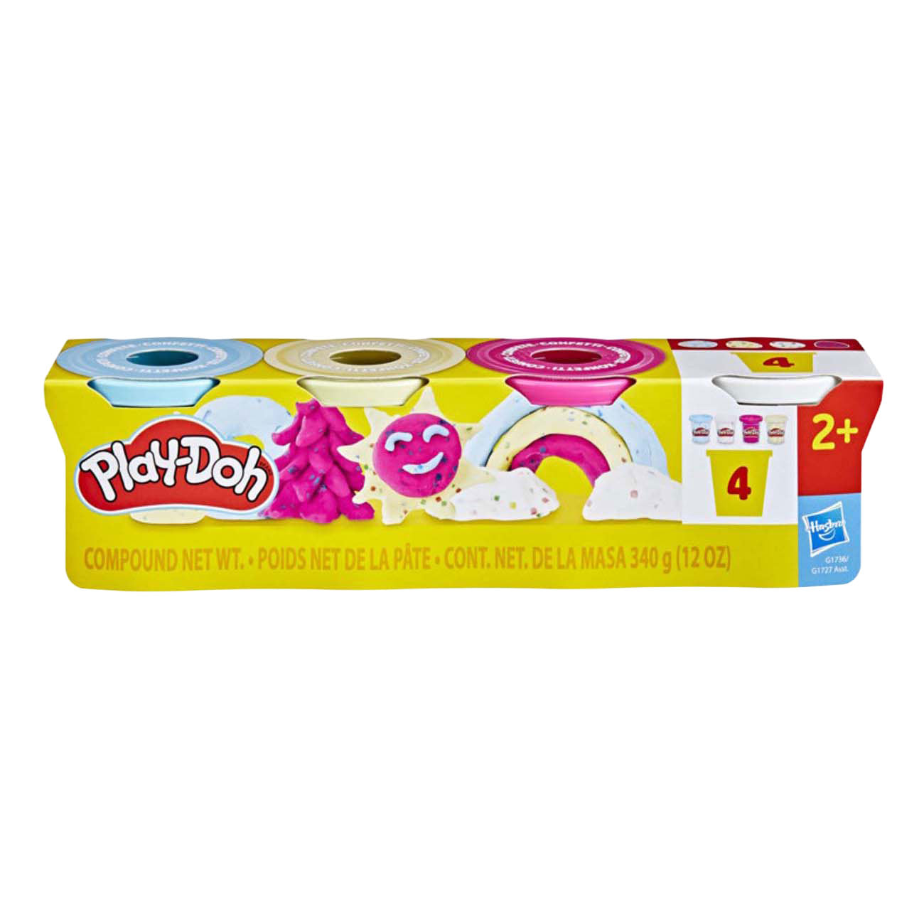 Play-Doh confetti - 4 kleipotjes