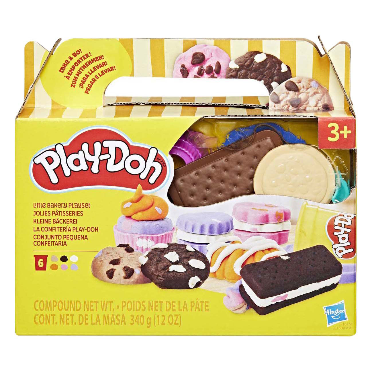 Play-Doh kleine bakkerij - 6 kleipotjes
