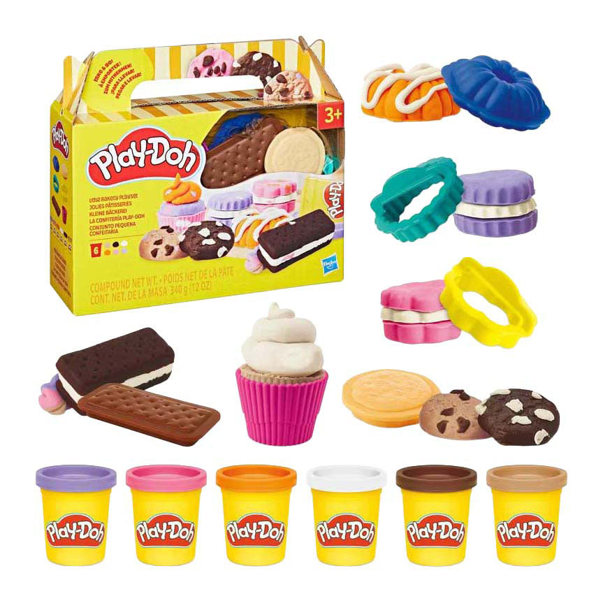 Play-Doh kleine bakkerij - 6 kleipotjes