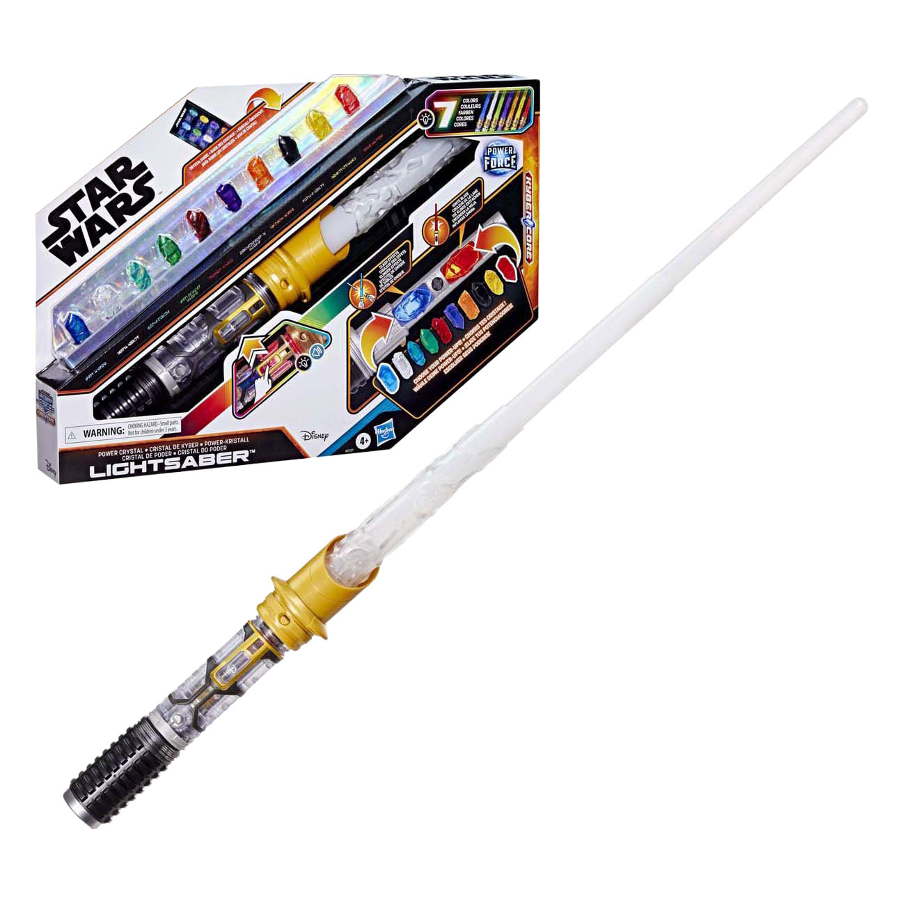 Star Wars Power Crystal Lightsaber - 7 Kleuren