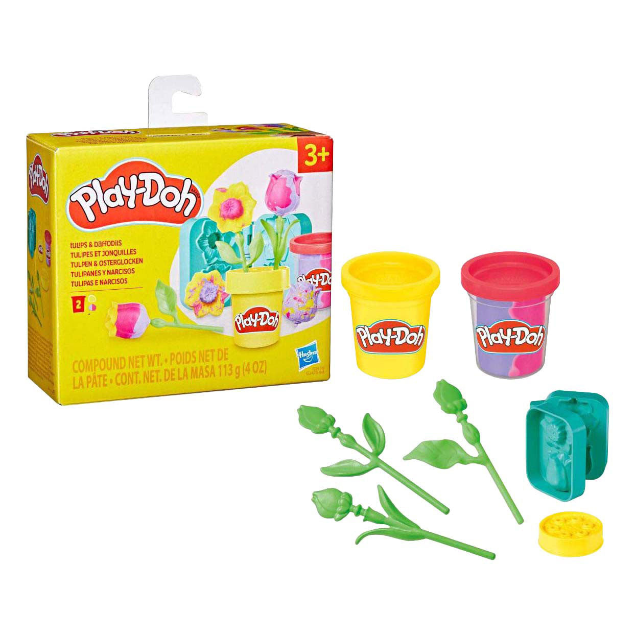 Play-Doh lil flowers tulp - 2 kleipotjes
