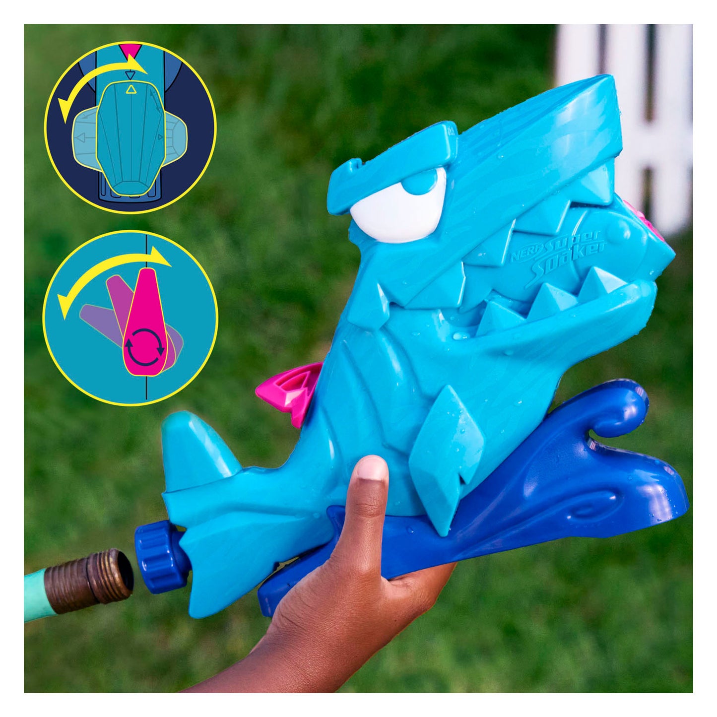 Nerf super soaker hop and chomp