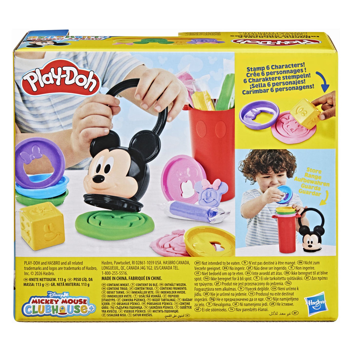 Play-Doh disney junior stapelbaar kleiset - 4 kleuren klei