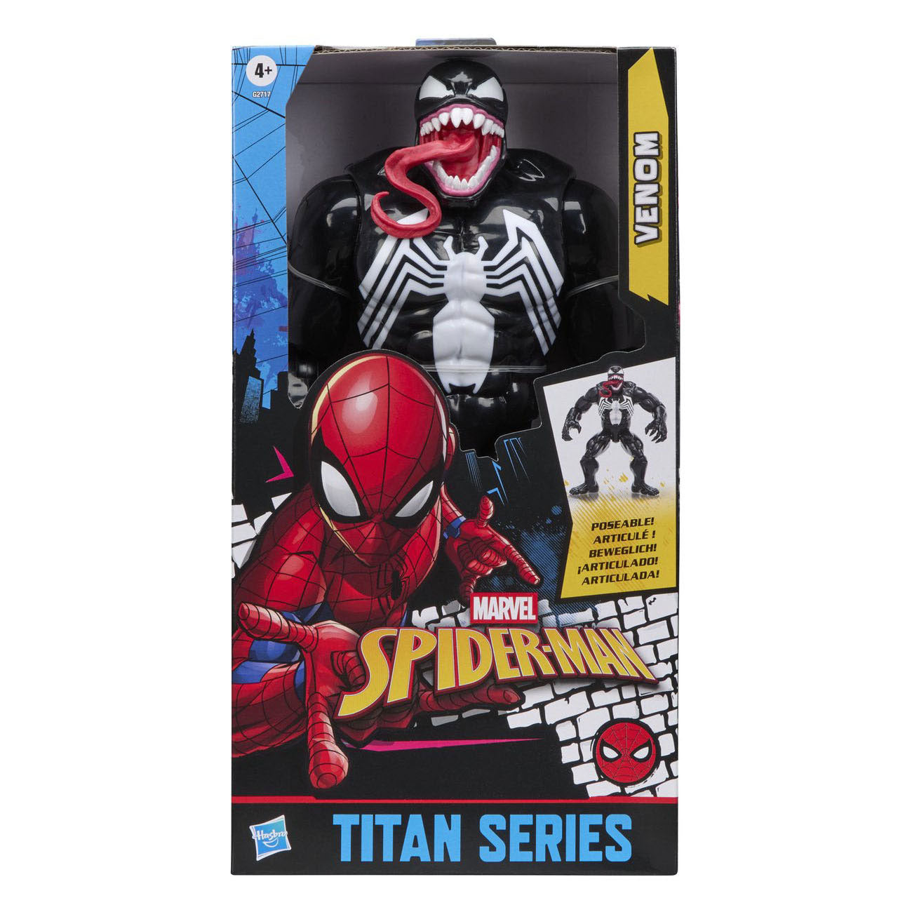 Hasbro Marvel spider-man titan series venom speelfiguur