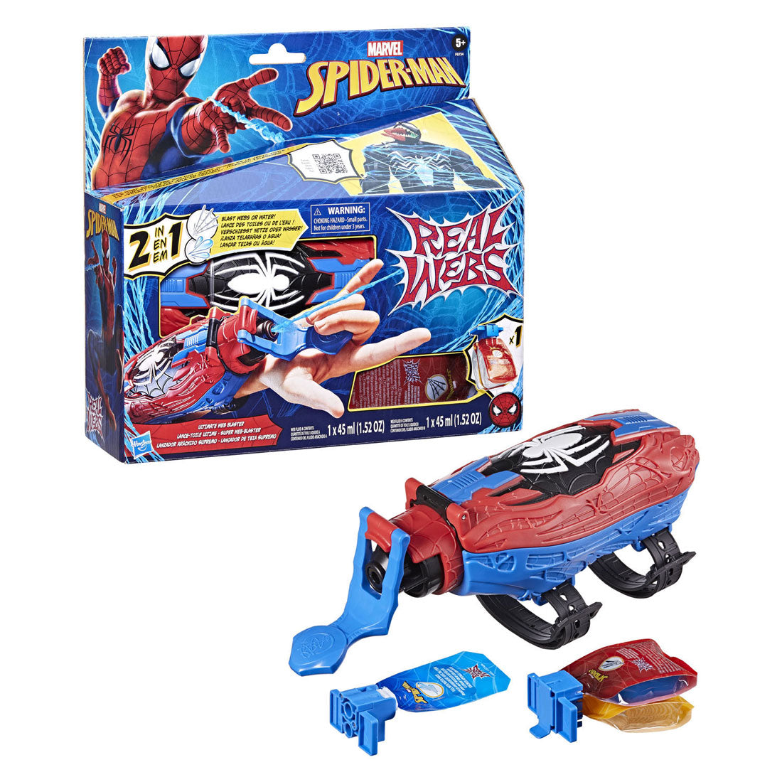 Hasbro Marvel spider-man real webs ultimate web blaster