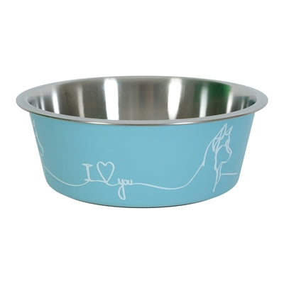 Zolux love voerbak hond blauw