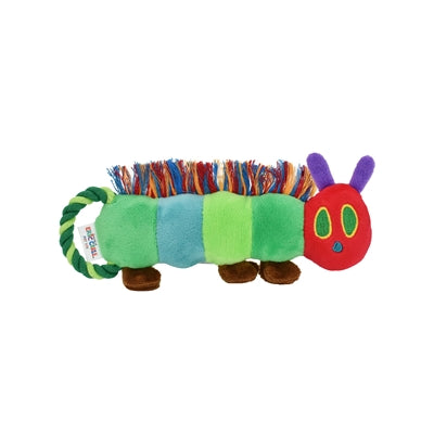 Eric Carle pluche rupsje nooit genoeg met trek flostouw