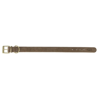 Trixie halsband hond pure leer bruin