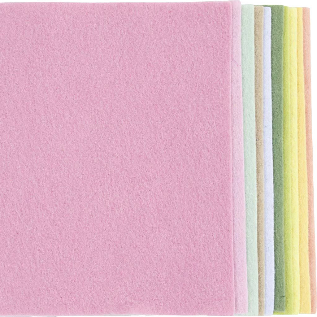 Creativ Company Https: www.cchobby.nl hobbyvilt-a4-vel-210x297-mm-dikte-2-mm-pastelkleuren-10-vel-1-doos