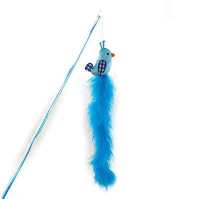 Happy Pet tabby patch kattenhengel vogel blauw