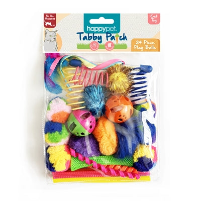 Happy Pet tabby patch ballen multipack