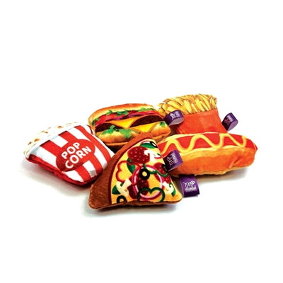 Happy Pet tabby patch fast food met catnip assorti