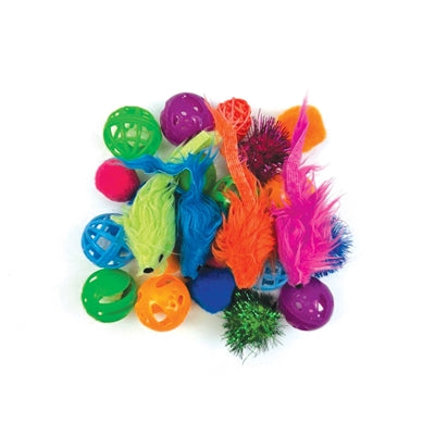 Happy Pet tabby patch variatie pack speeltjes