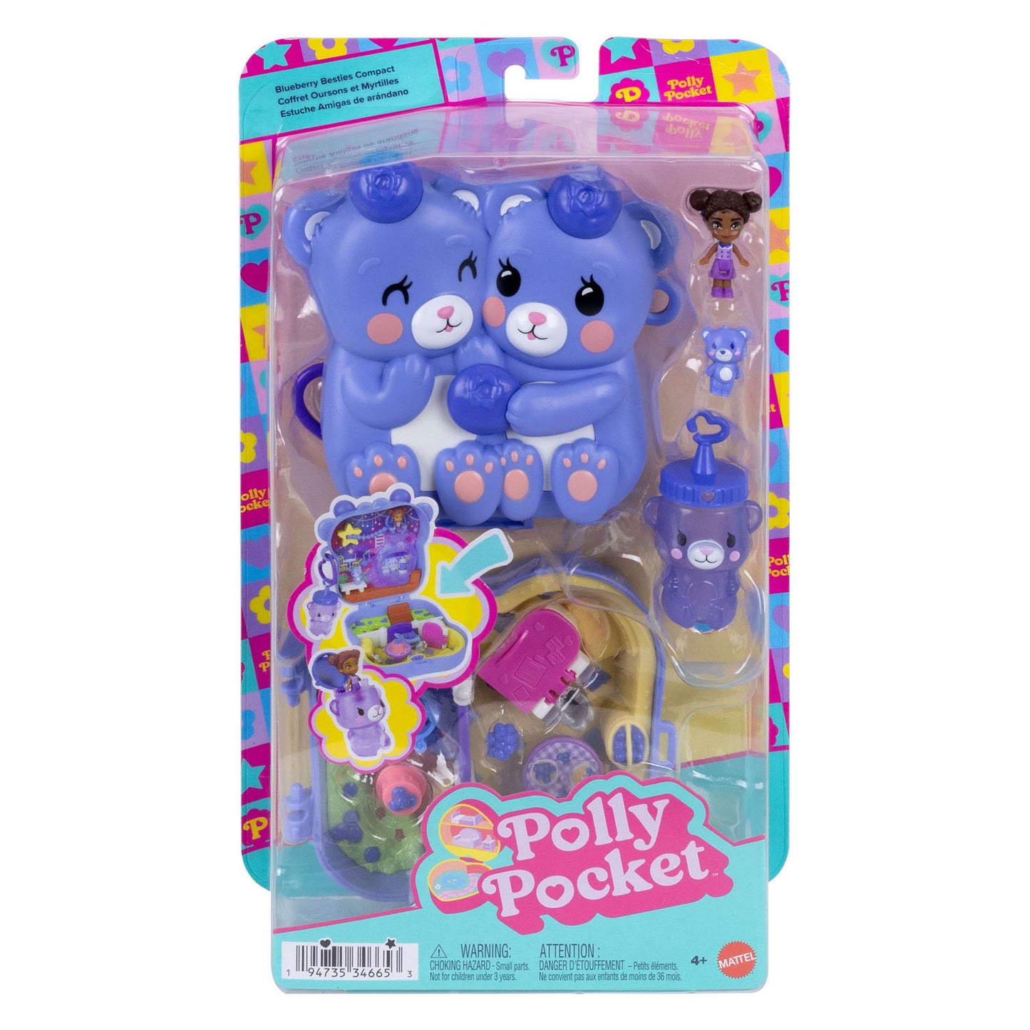 Polly Pocket Compactset Beren en Bosbessen