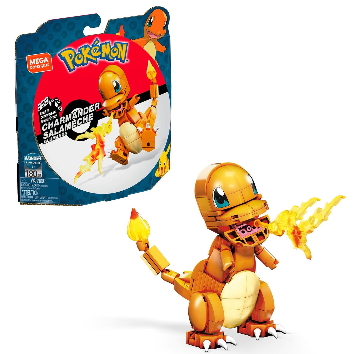 Mattel Mega construx pokémon bouwset - charmander - 180dlg.