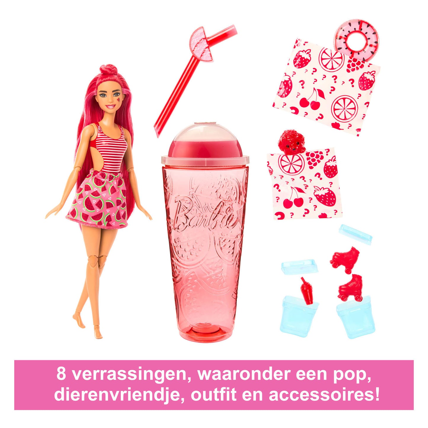 Mattel Barbie reveal pop juicy fruits series - watermelon crush