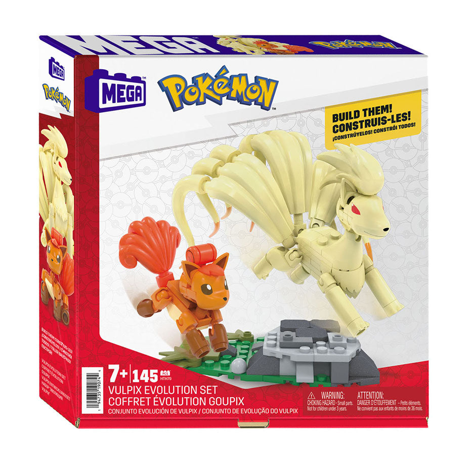 Mattel Mega construx pokémon bouwset - vulpix evolution - 145dlg.