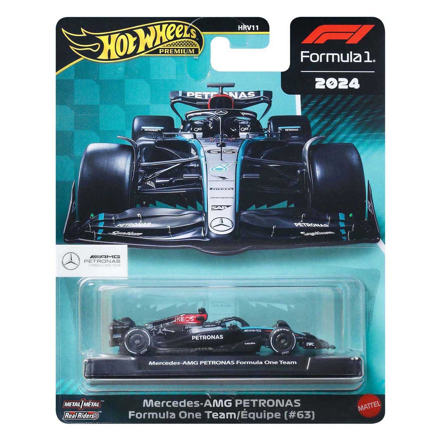 Mattel Hot wheels george russell mercedes-benz formule 1 raceauto 1:64