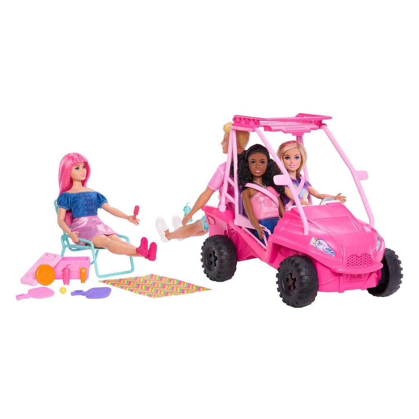 Mattel Barbie mysteries beach detectives beach buggy