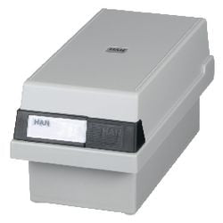 Abi Kaartenbak han metal a7 13,3x25x12,1cm lichtgrijs