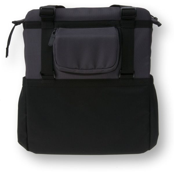 Basil Shopper XL - sportieve en trendy fietstas voor boodschappen en strand, zwart antraciet, 20L