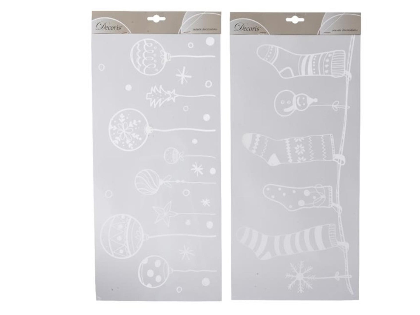 Decoris Raamdecoratie sticker kerstsfeer