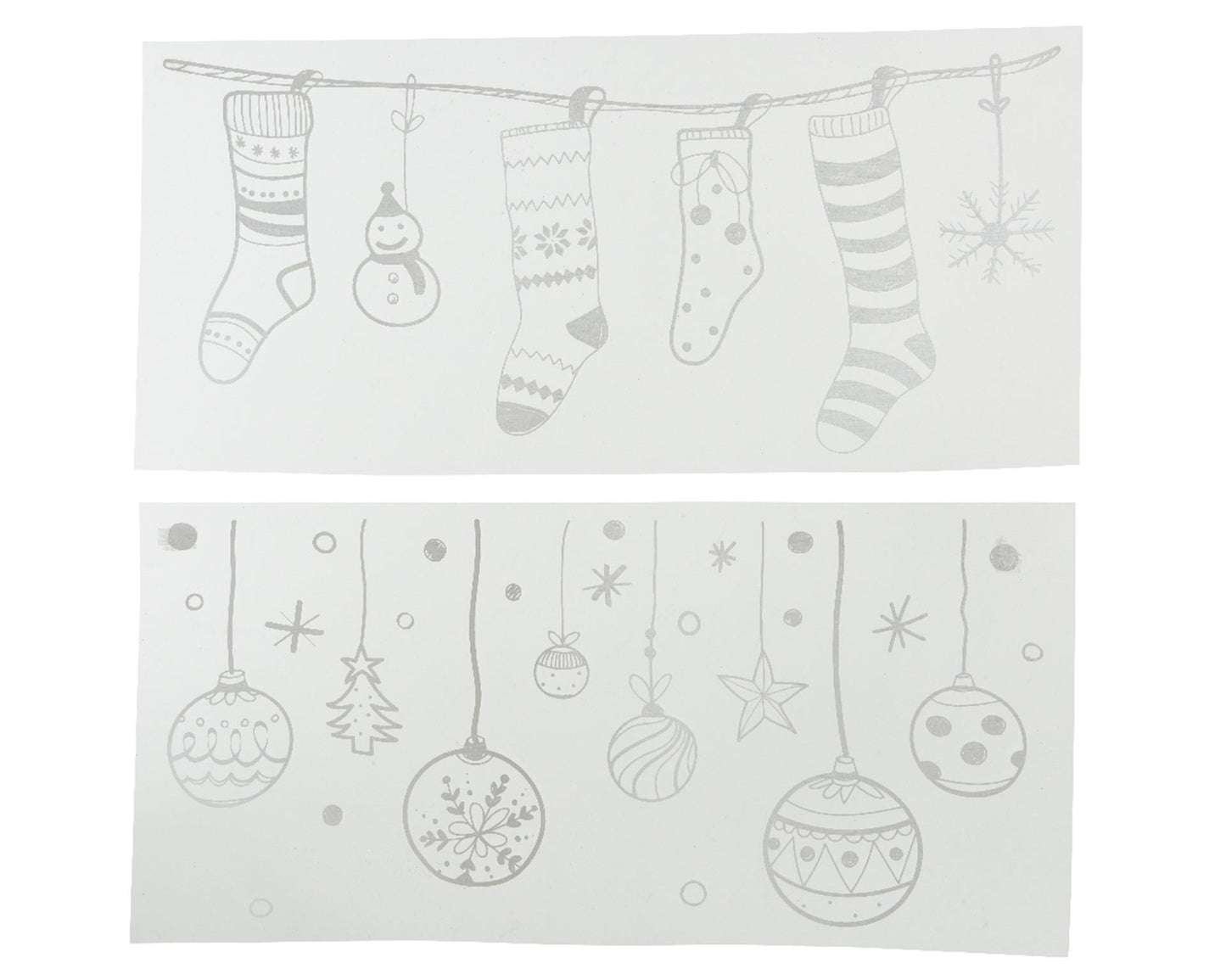 Decoris Raamdecoratie sticker kerstsfeer