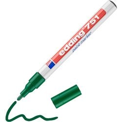 Edding Lakmarker 751 4-751004 1-2mm groen ronde punt