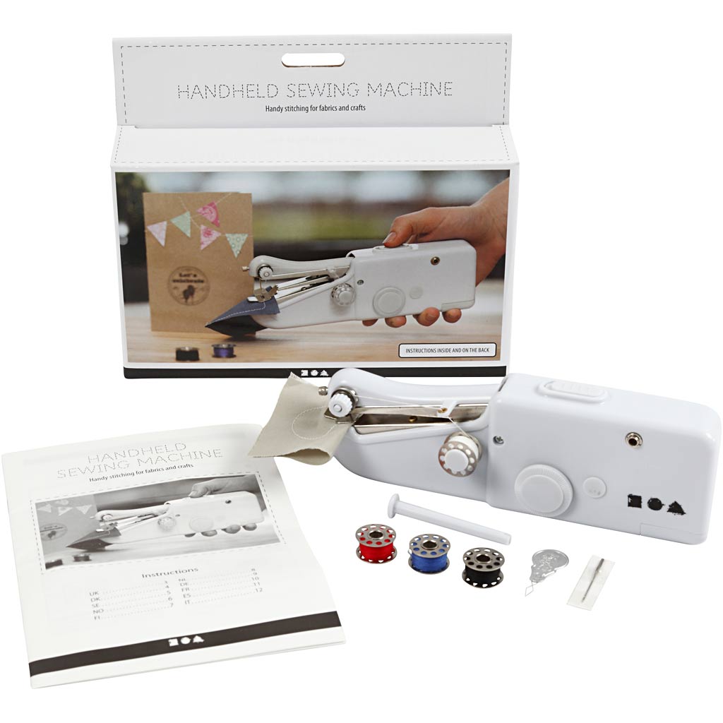 Creativ Company Https: www.cchobby.nl handnaaimachine-h-6-7-cm-l-20-5-cm-b-3-5-cm-wit-1-stuk