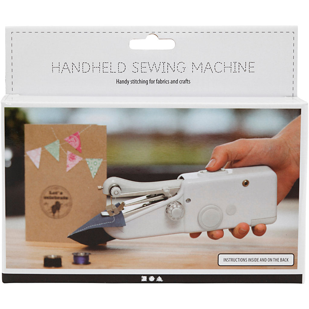 Creativ Company Https: www.cchobby.nl handnaaimachine-h-6-7-cm-l-20-5-cm-b-3-5-cm-wit-1-stuk