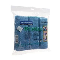 Poetsdoek 8395 Wypall 40x40cm polyester blauw 6 stuk