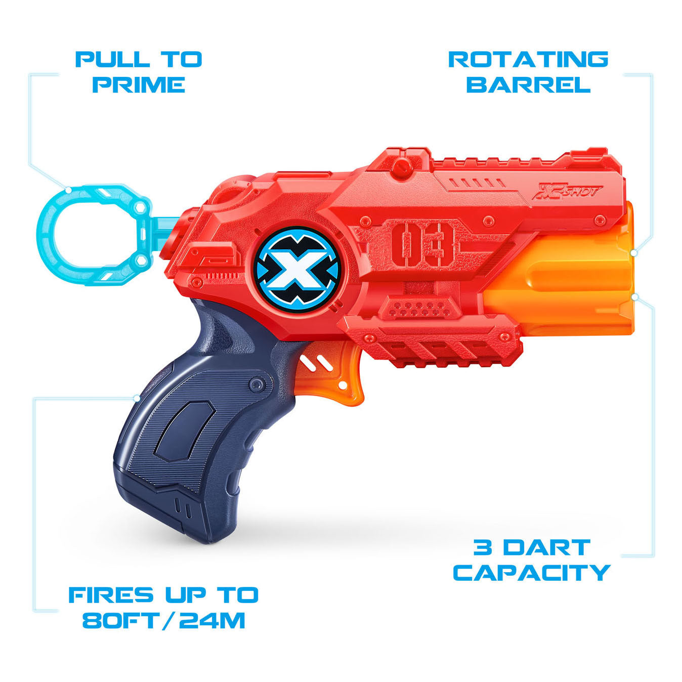 XSHOT Zuru x-shot dart pistool met 8 pijlen