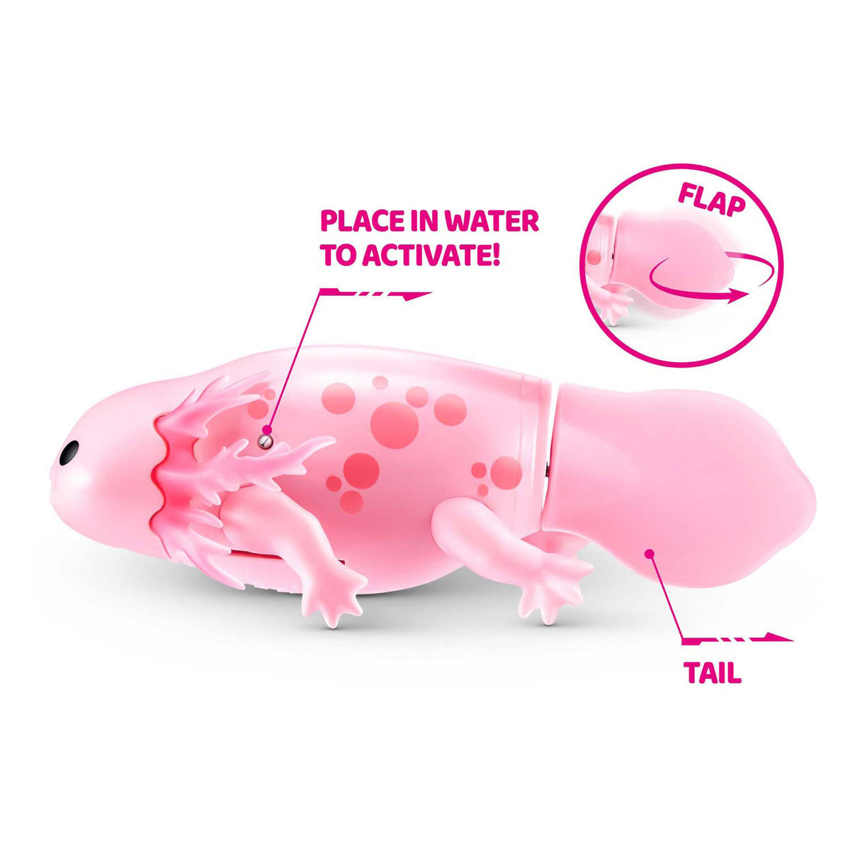 ZURU pets alive zwemmende axolotl