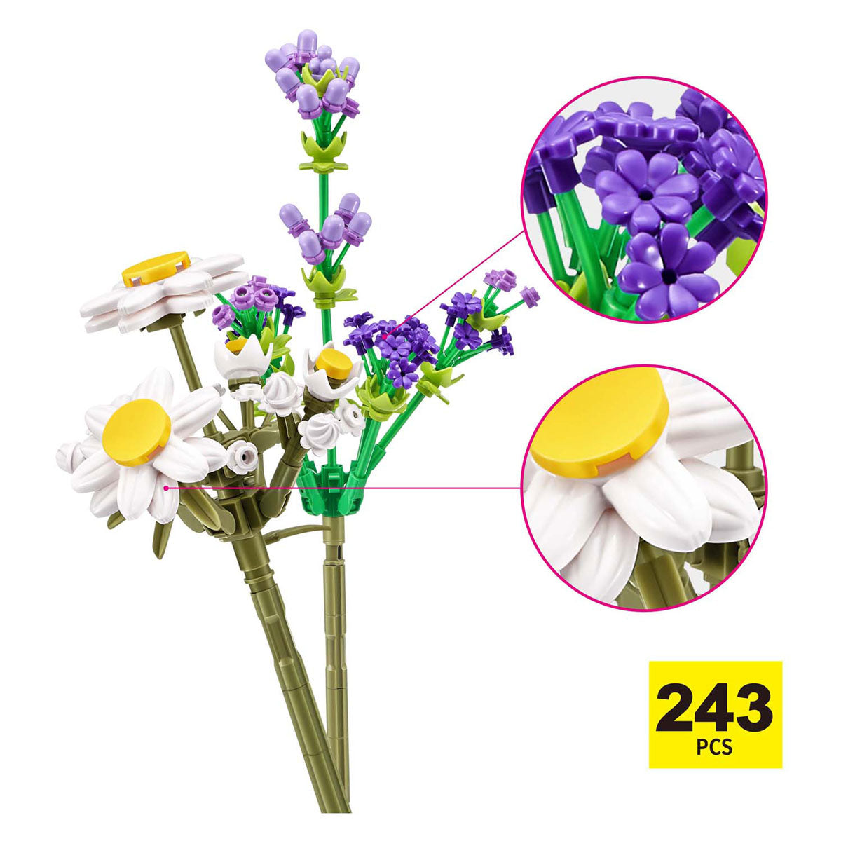 ZURU max premium flowers - bouwspeelset in verrassingsbal