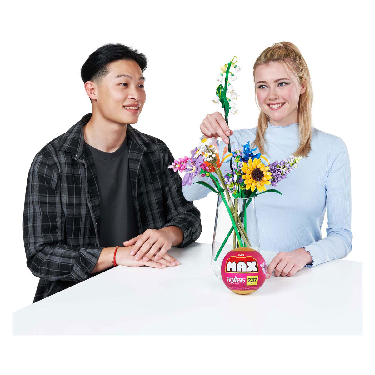 ZURU max premium flowers - bouwspeelset in verrassingsbal