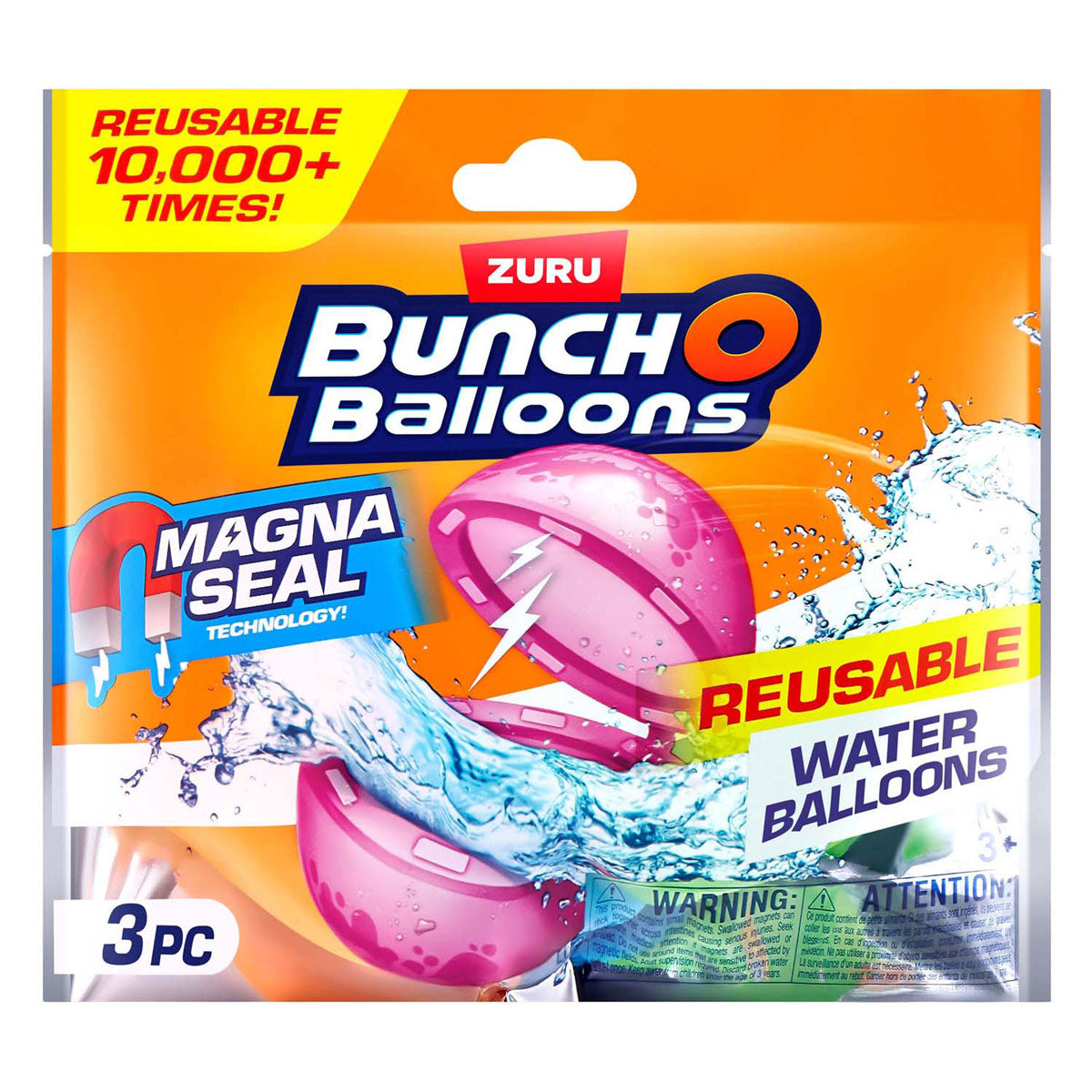 ZURU bunch-o-balloons herbruikbare magnetische waterballonnen, 3-pack