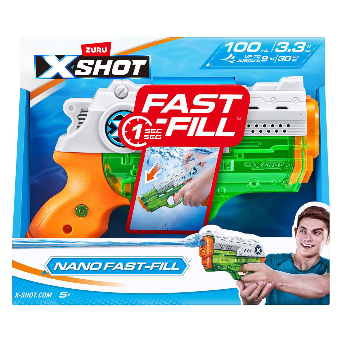 ZURU x-shot fast fill nano blaster waterpistool